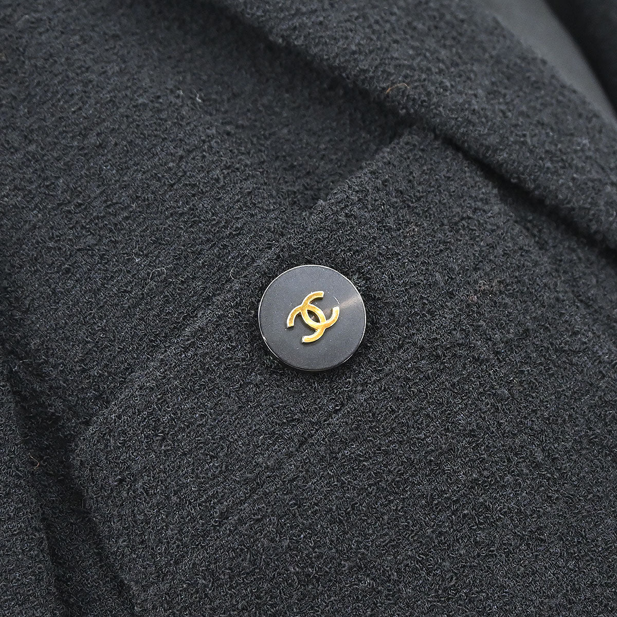 Chanel 1995 Single Breasted Jacket Black #38