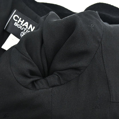 Chanel 1995 Single Breasted Jacket Black #38