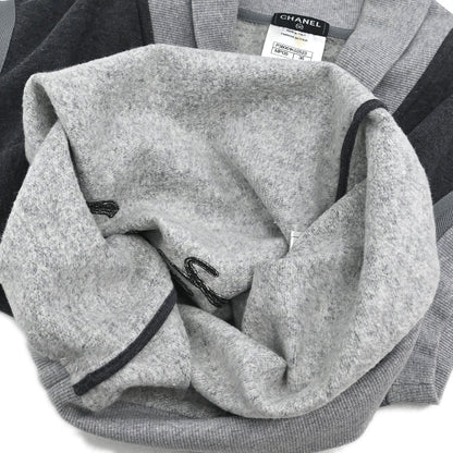 Chanel 2010 Short Sleeve Sweater Top Gray #36