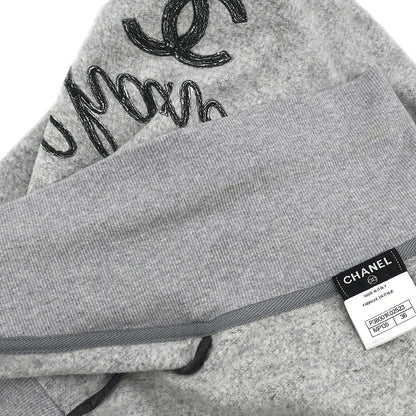 Chanel 2010 Short Sleeve Sweater Top Gray #36