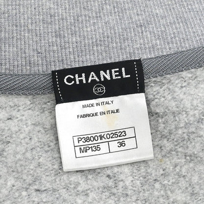 Chanel 2010 Short Sleeve Sweater Top Gray #36