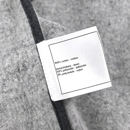 Chanel 2010 Short Sleeve Sweater Top Gray #36