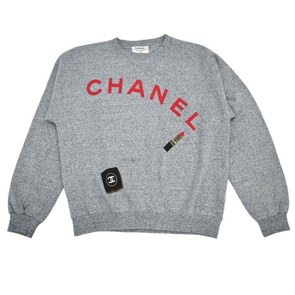 Chanel Pullover Sweater Top Gray #M