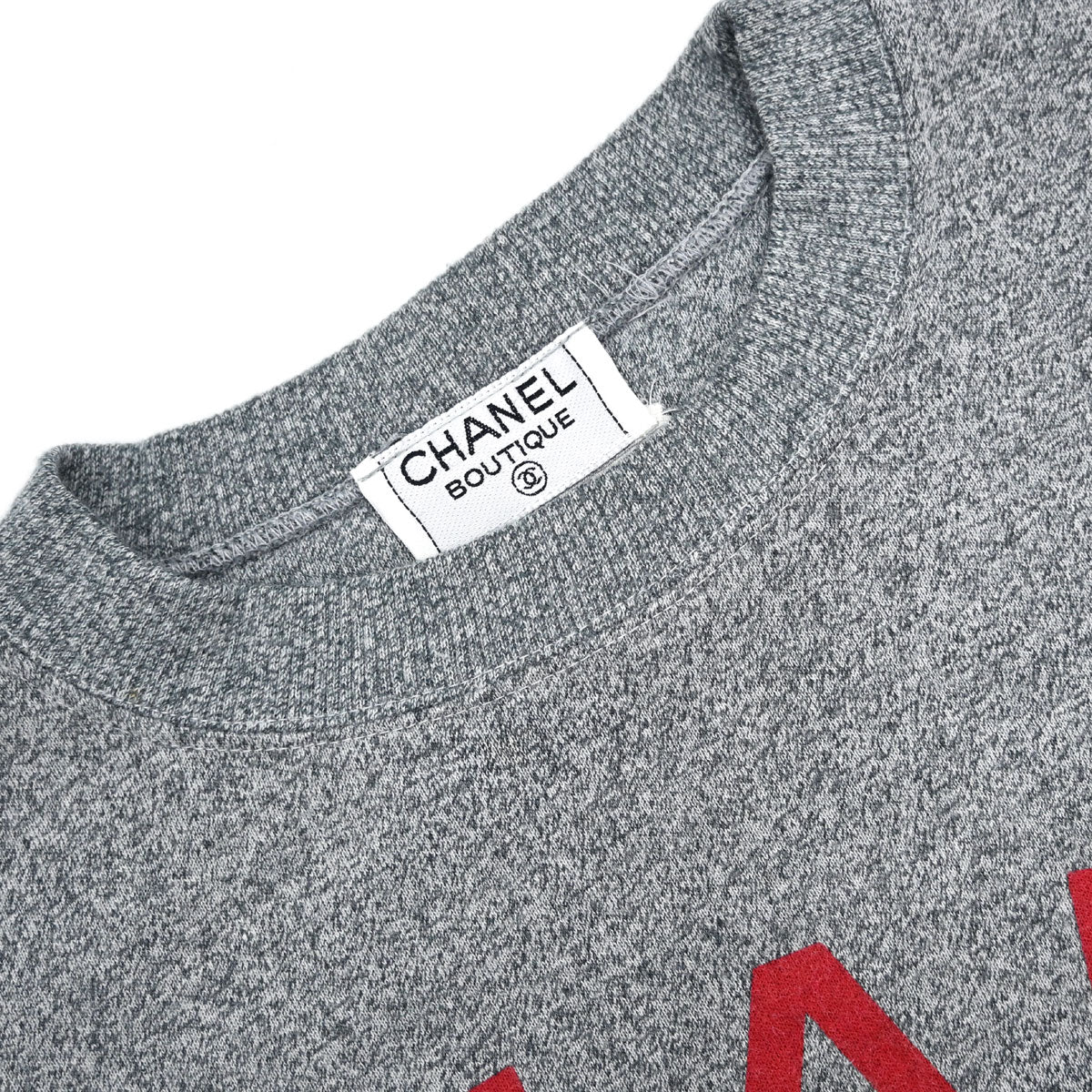 Chanel Pullover Sweater Top Gray #M