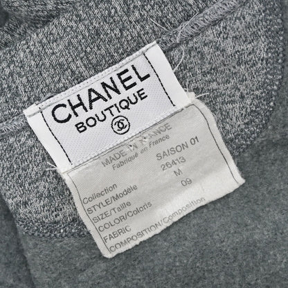 Chanel Pullover Sweater Top Gray #M