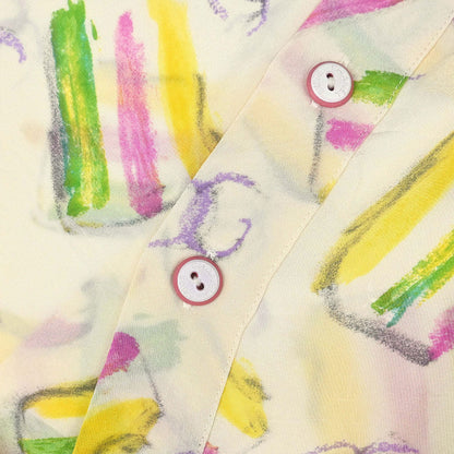 Chanel 2004 Cake Print Skirt Ivory #38