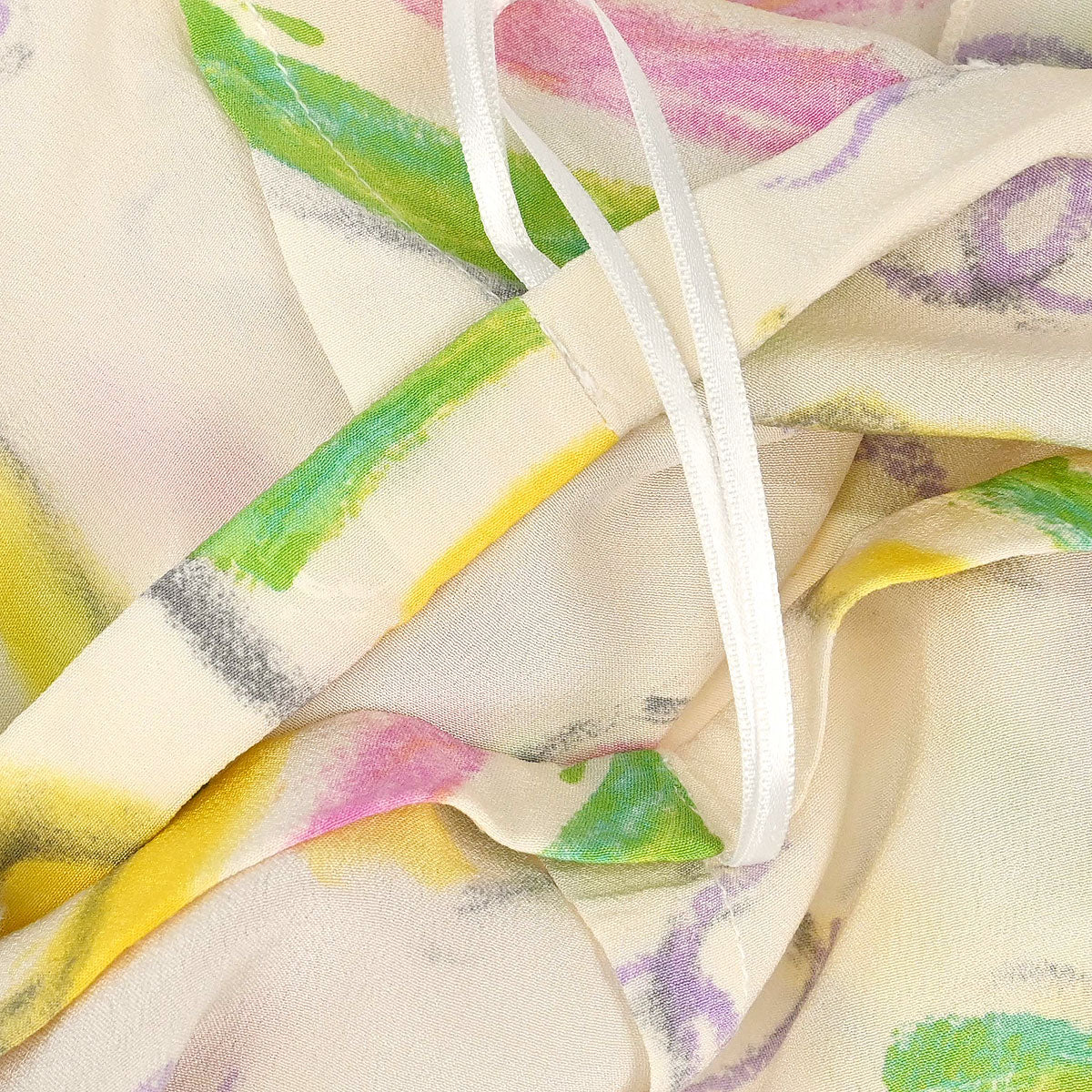 Chanel 2004 Cake Print Skirt Ivory #38