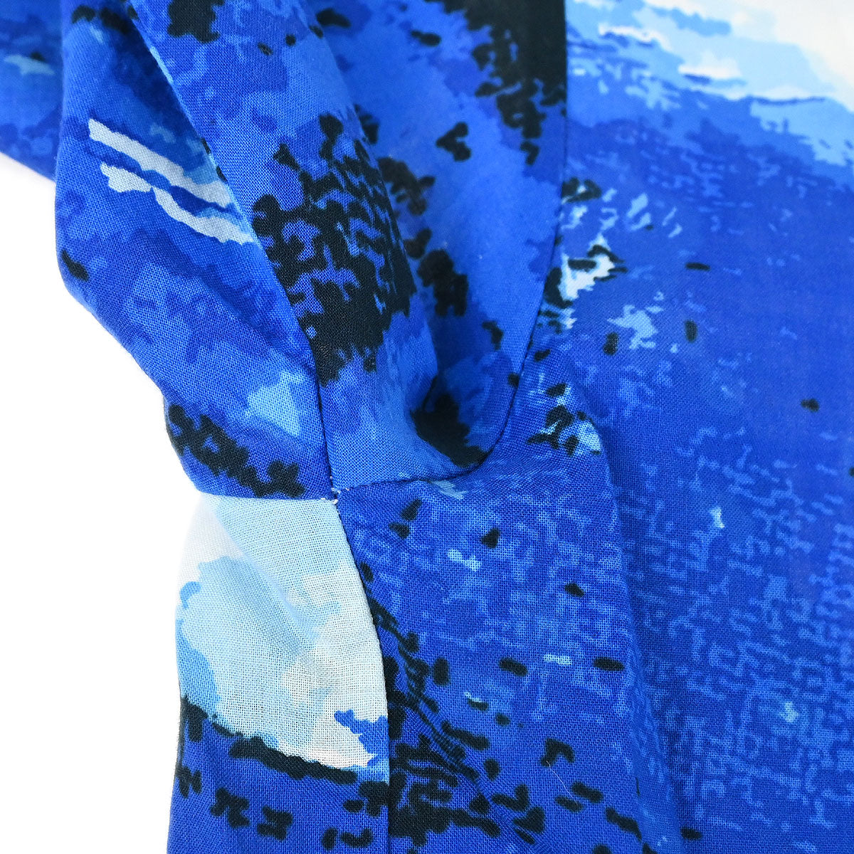 Chanel 2002 Surf Line Short Sleeve Shirt Top Blue #36