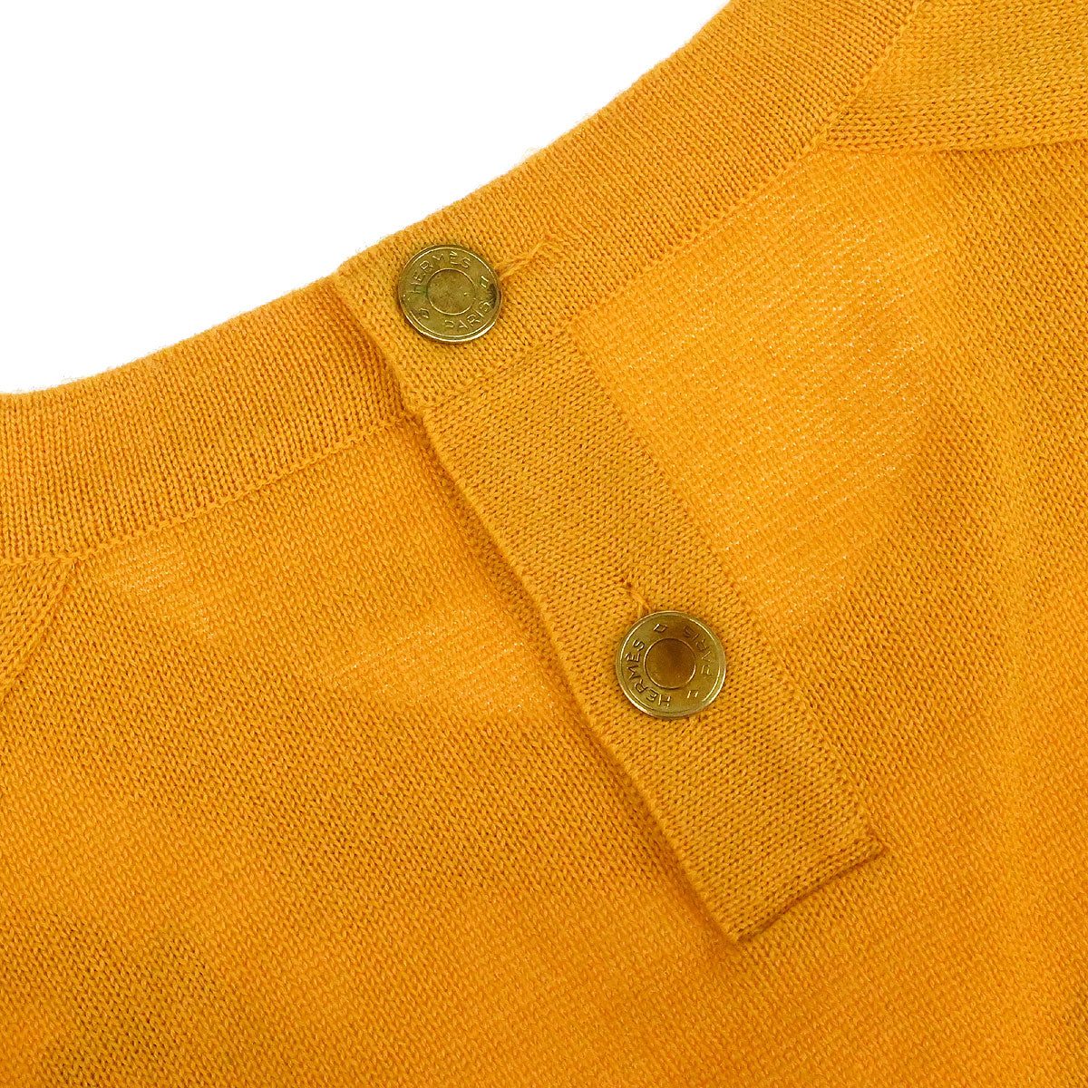 Hermes Long Sleeve Top Twillaine Yellow #40
