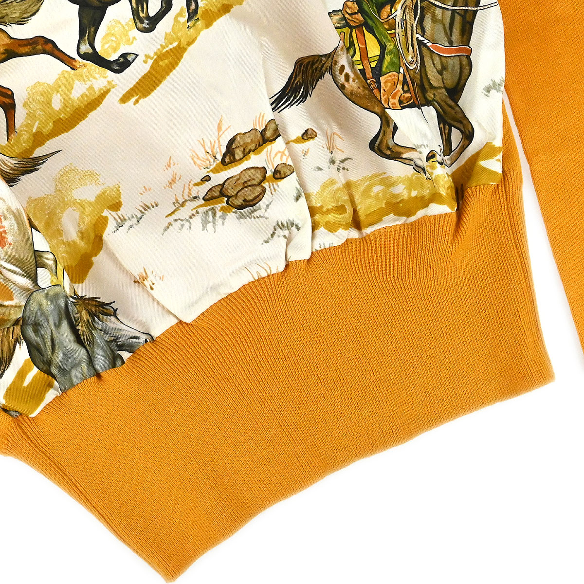Hermes Long Sleeve Top Twillaine Yellow #40