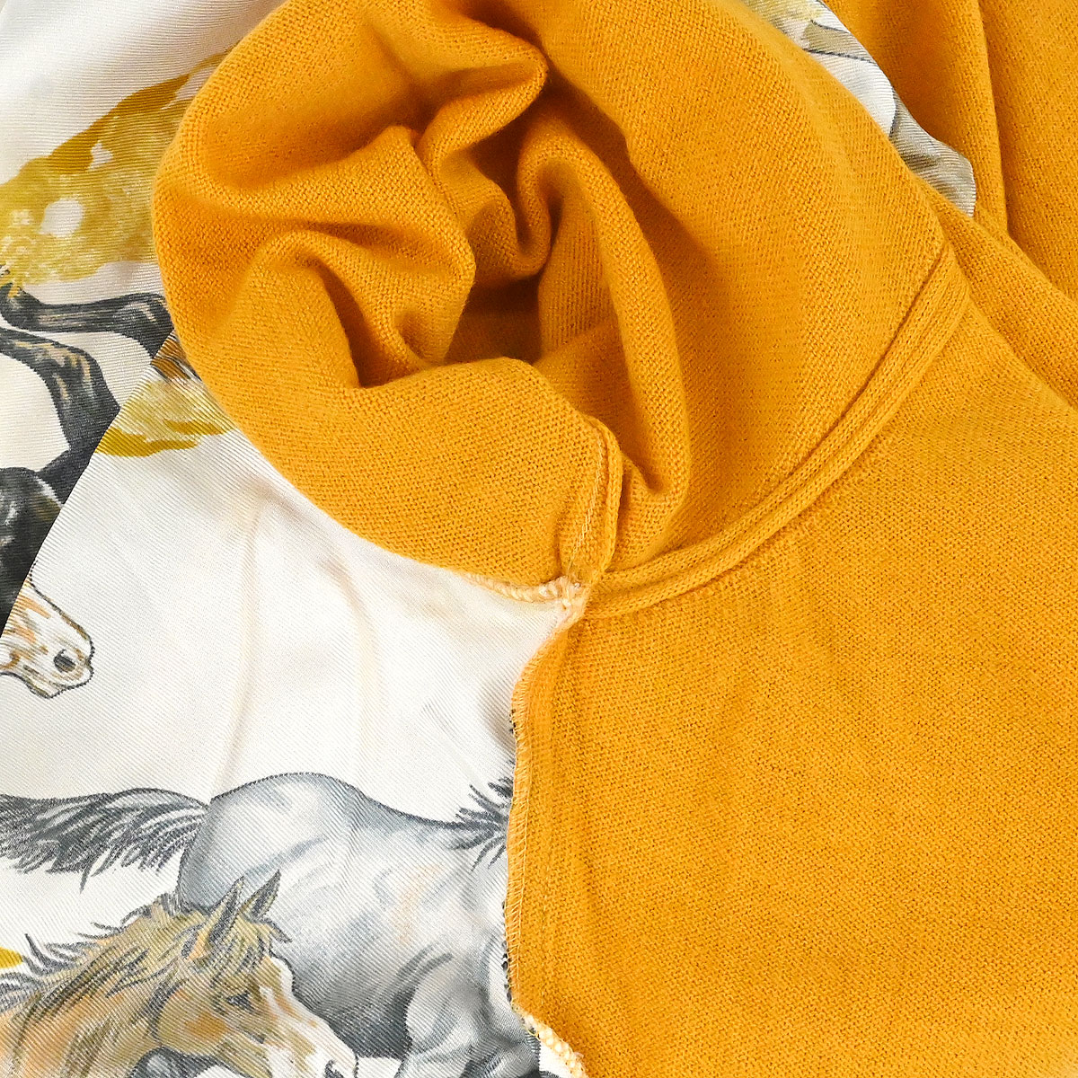 Hermes Long Sleeve Top Twillaine Yellow #40