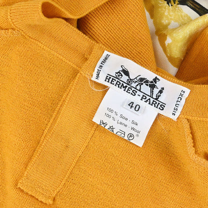 Hermes Long Sleeve Top Twillaine Yellow #40