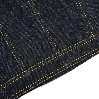 Chanel 1997 Single Breasted Sleeveless Vest Denim Jacket Indigo #38