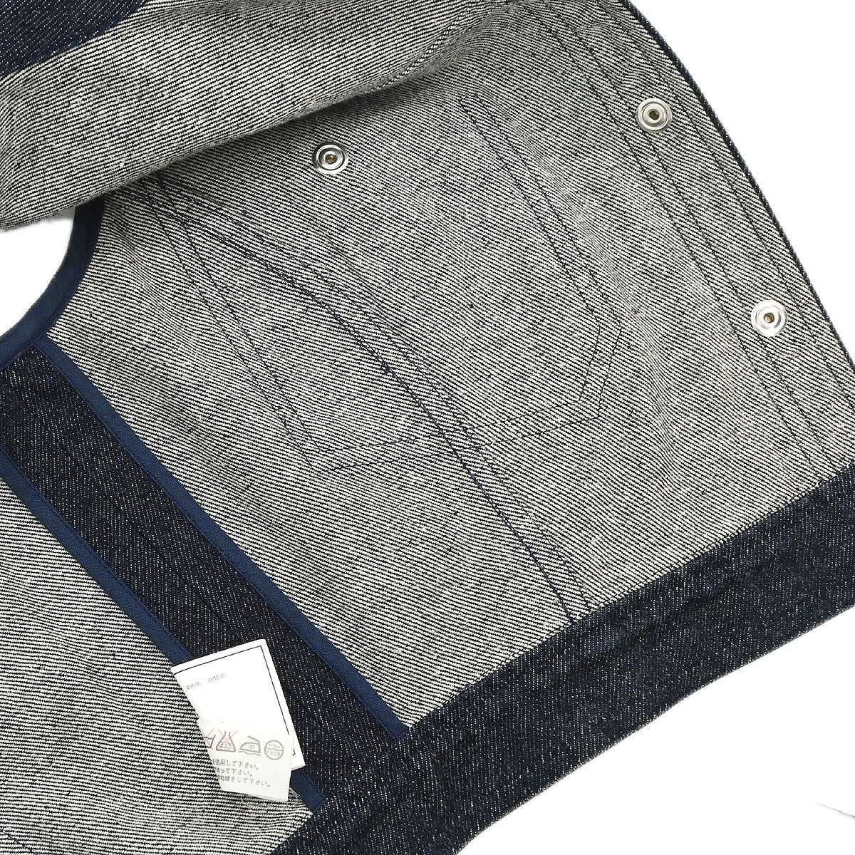 Chanel 1997 Single Breasted Sleeveless Vest Denim Jacket Indigo #38