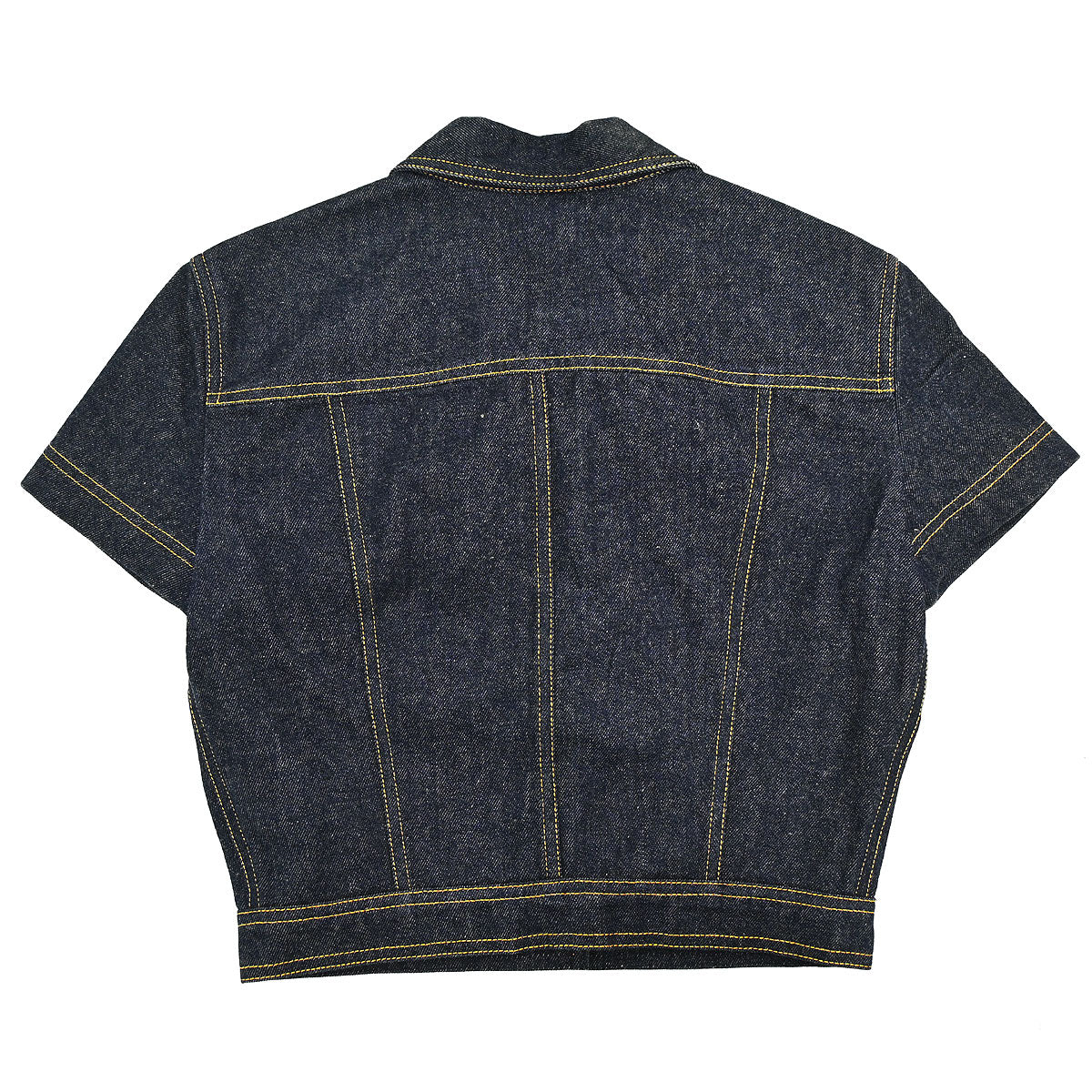 Chanel 1997 Single Breasted Denim Jacket Indigo #38