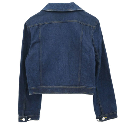 Chanel 1996 Single Breasted Denim Jacket Indigo #40