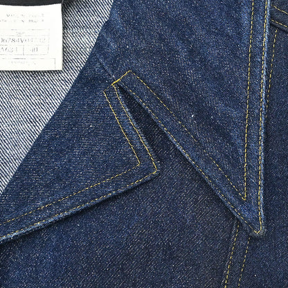 Chanel 1996 Single Breasted Denim Jacket Indigo #40