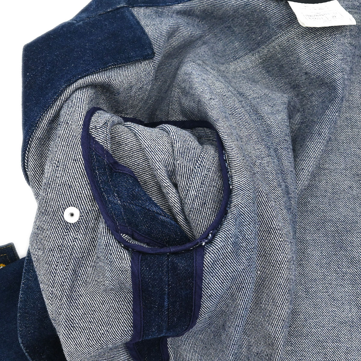 Chanel 1996 Single Breasted Denim Jacket Indigo #40
