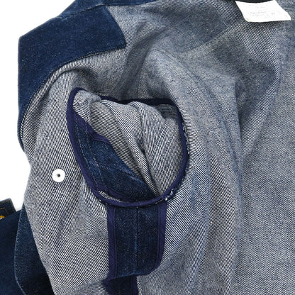 Chanel 1996 Single Breasted Denim Jacket Indigo #40