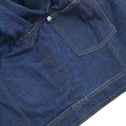 Chanel 1996 Single Breasted Denim Jacket Indigo #40