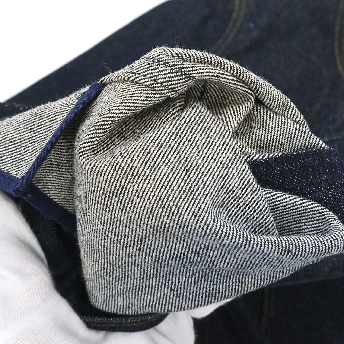 Chanel Single Breasted Collarless Denim Jacket Indigo