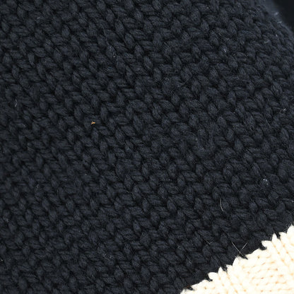 Chanel 2008 Sport Line Snowflake Sweater Knit Top Black #38