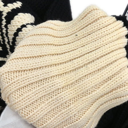 Chanel 2008 Sport Line Snowflake Sweater Knit Top Black #38