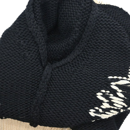 Chanel 2008 Sport Line Snowflake Sweater Knit Top Black #38