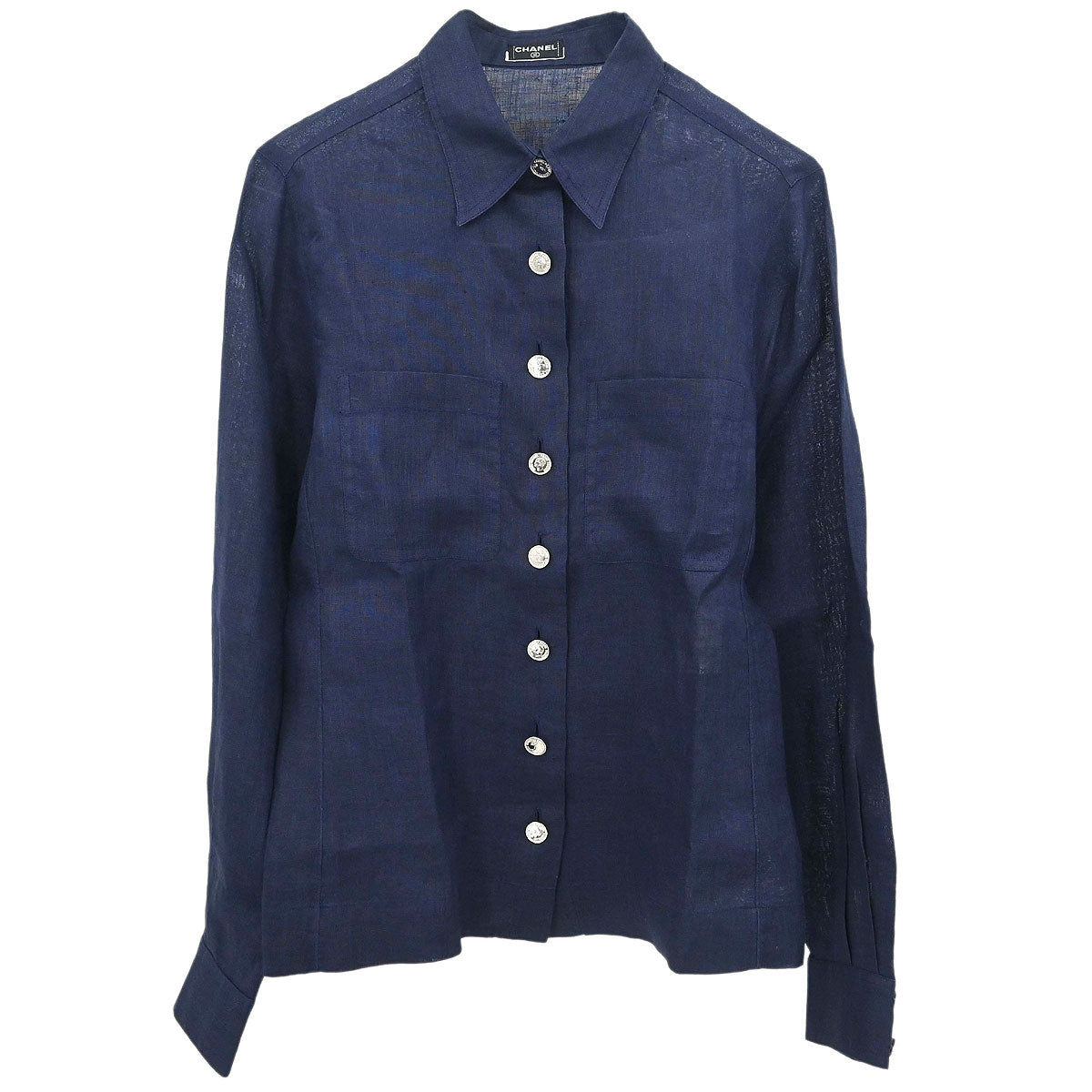 Chanel Blouse Shirt Navy