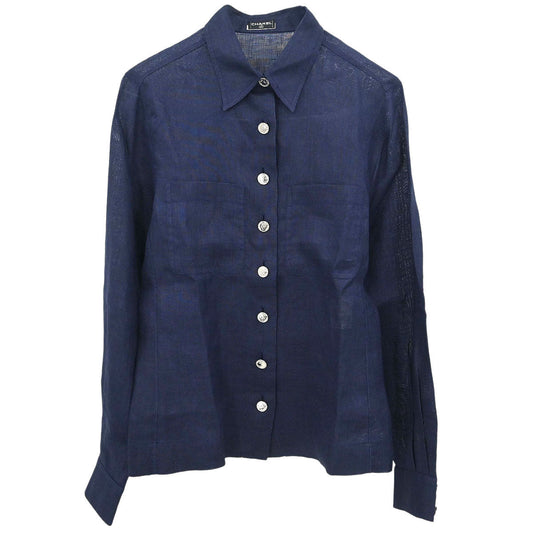 Chanel Blouse Shirt Navy