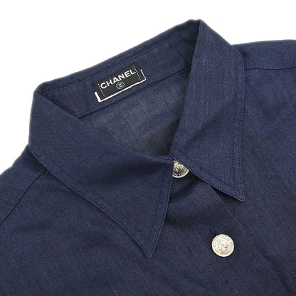 Chanel Blouse Shirt Navy