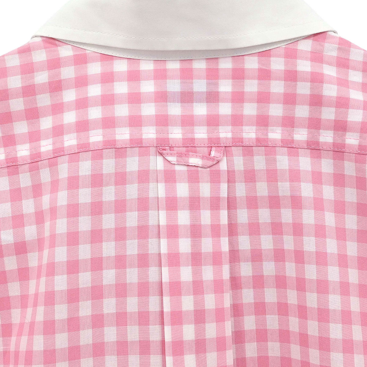 Chanel Blouse Shirt Gingham Check Pink
