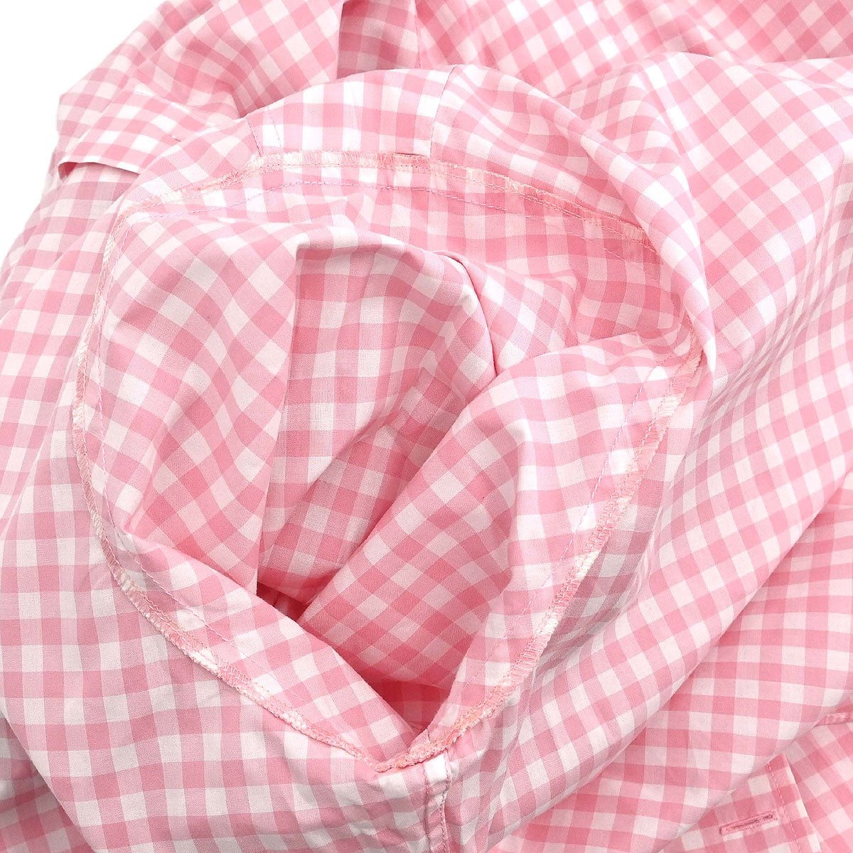 Chanel Blouse Shirt Gingham Check Pink