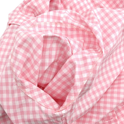 Chanel Blouse Shirt Gingham Check Pink
