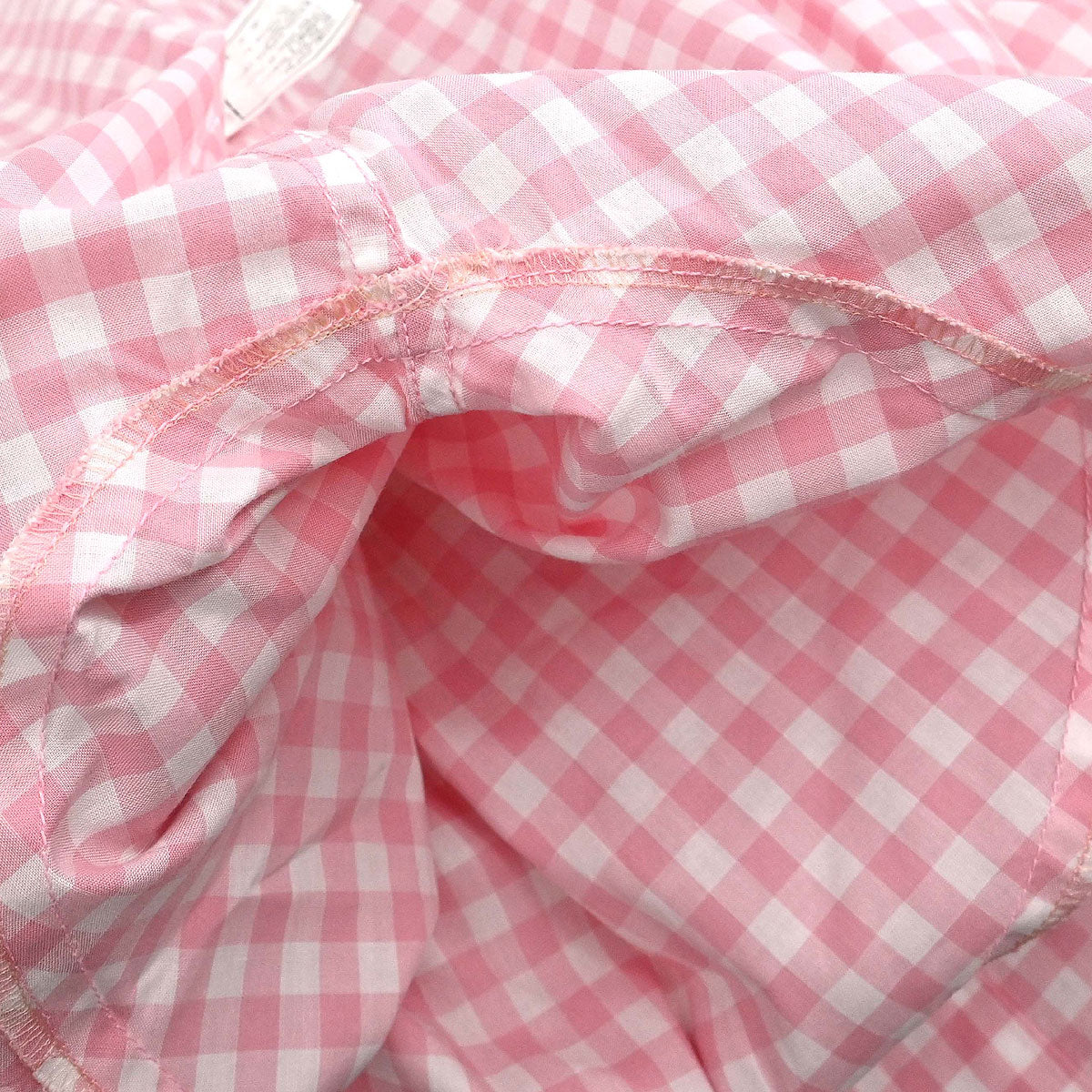 Chanel Blouse Shirt Gingham Check Pink
