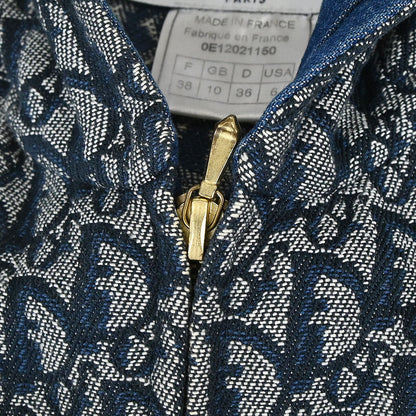 Christian Dior 2000 Zip Up Hooded Trotter Jacket Vest Navy #38