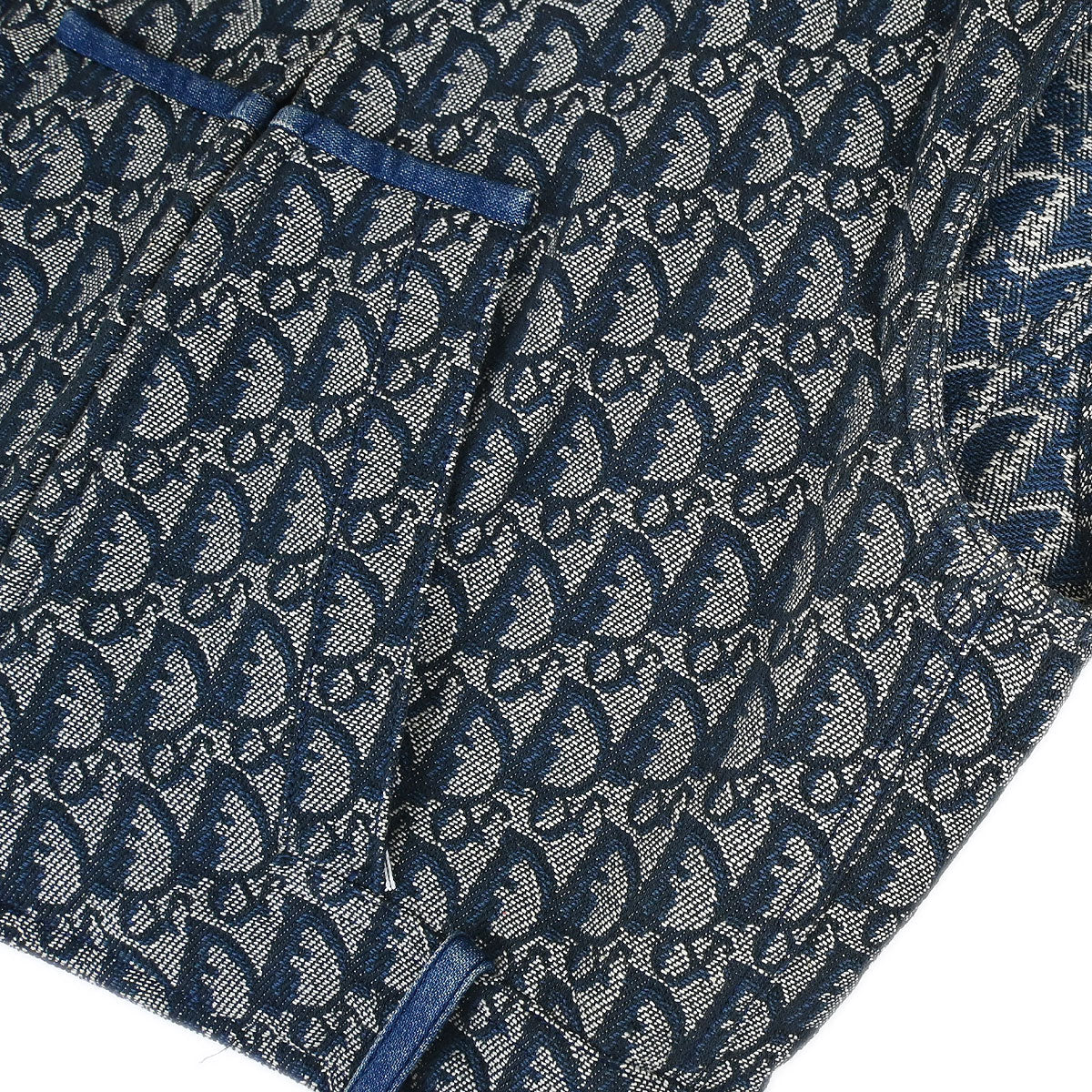 Christian Dior 2000 Zip Up Hooded Trotter Jacket Vest Navy #38