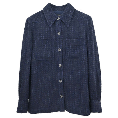Chanel 2001 Tweed Jacket Navy #36