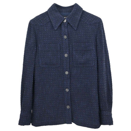 Chanel 2001 Tweed Jacket Navy #36