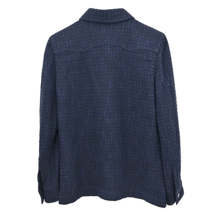Chanel 2001 Tweed Jacket Navy #36