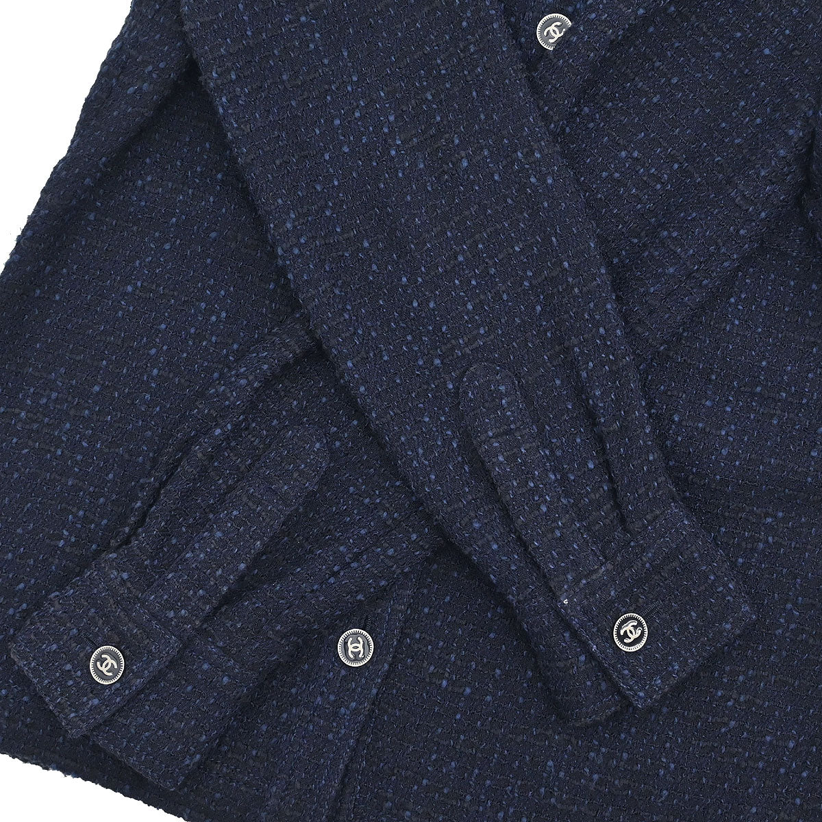 Chanel 2001 Tweed Jacket Navy #36