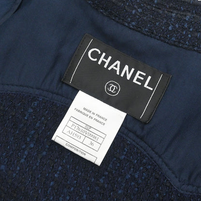 Chanel 2001 Tweed Jacket Navy #36