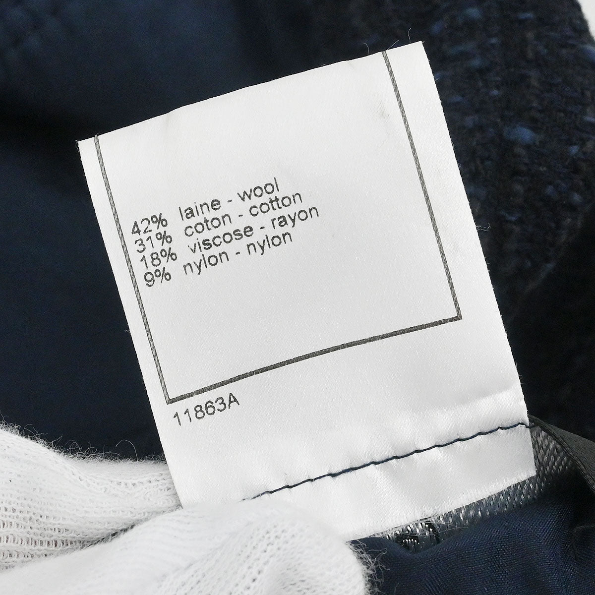 Chanel 2001 Tweed Jacket Navy #36