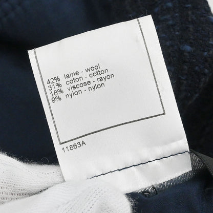 Chanel 2001 Tweed Jacket Navy #36