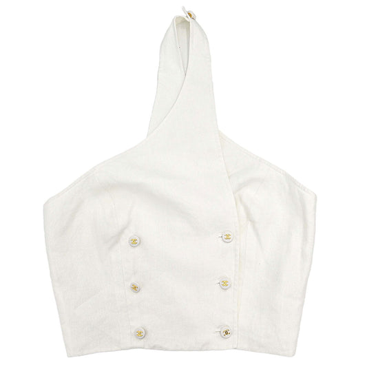 Chanel 1997 Halter Top White #36