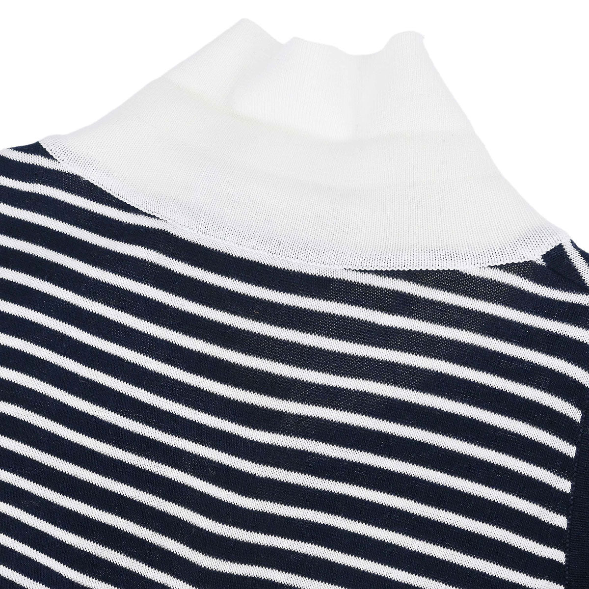 Chanel Striped Sleeveless Top Navy #38