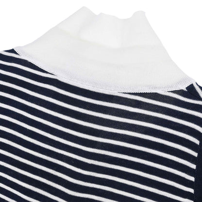 Chanel Striped Sleeveless Top Navy #38