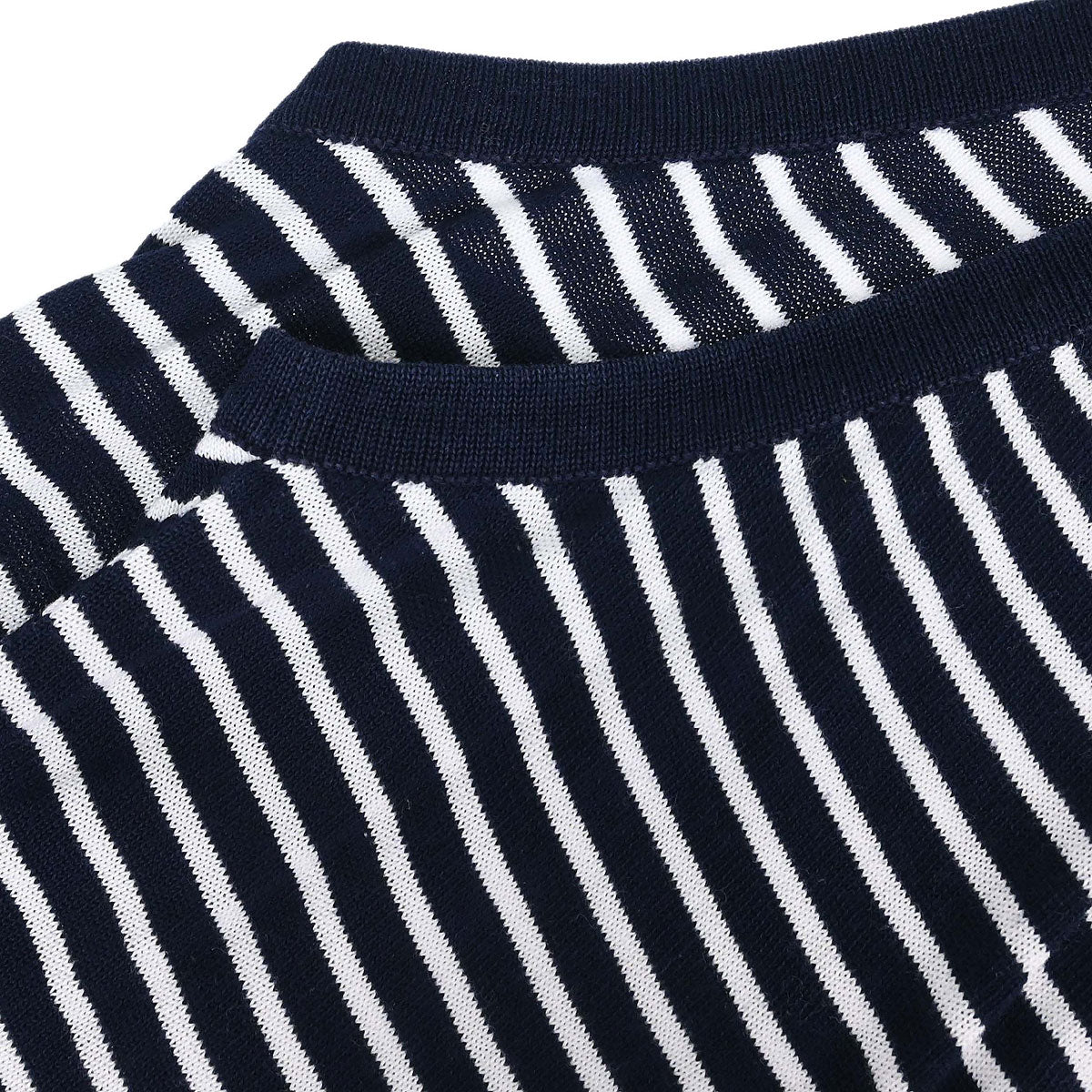 Chanel Striped Sleeveless Top Navy #38