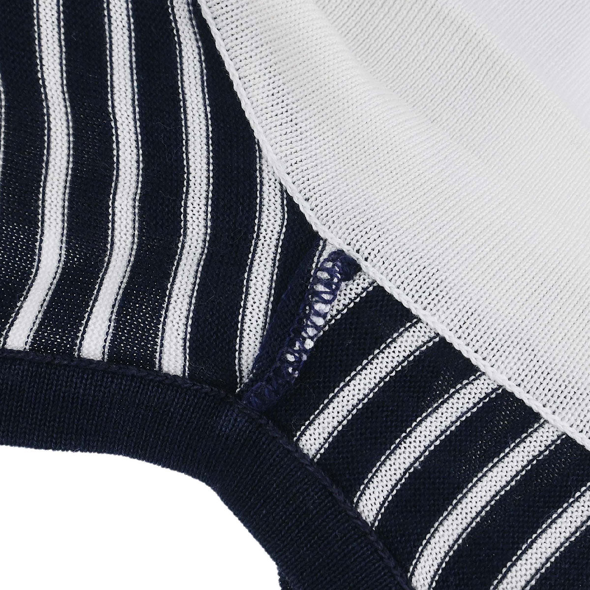 Chanel Striped Sleeveless Top Navy #38
