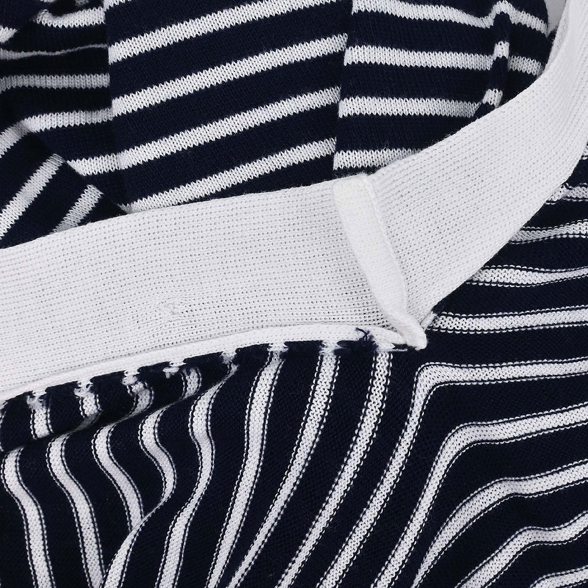 Chanel Striped Sleeveless Top Navy #38